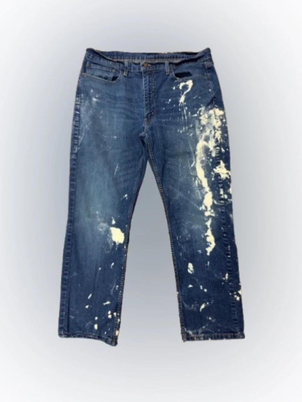 Levi’s 514 Jeans Men’s 38x30 Paint Splatter Water<Less Stretch Denim Distressed